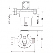 Filtre  gaz EVO TRUMA avec coussins filtrants