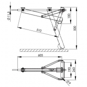 Vrin ALKO 800 kg Version longue 605 mm