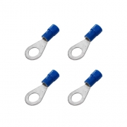 Cosses rondes 6 mm bleues - Lot de 4