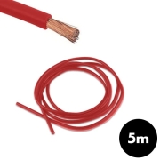 Bobine 5 m cable lectrique 4 mm Rouge