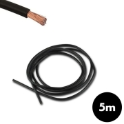 Bobine 5 m cable lectrique 6 mm Noir