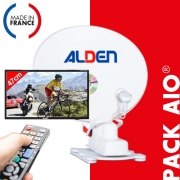 Antenne satellite ALDEN Onelight 65 AIO avec TV DVD