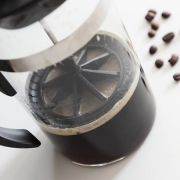 Cafetire en verre  piston 1 L