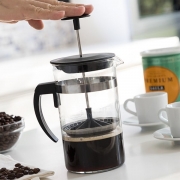 Cafetire en verre  piston 1 L