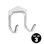 Lot de 3 crochets multi-usages