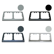 Cadre cache-vis double pour prise C-Line HABA