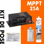 Kit pose panneau solaire + R�gulateur MPPT ANTARION 25A 350W