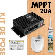 Kit pose panneau solaire + Rgulateur MPPT ANTARION 20A 320W