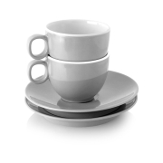 Lot de 2 tasses  espresso antidrapantes Grey BRUNNER