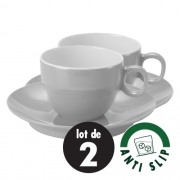 Lot de 2 tasses  espresso antidrapantes Grey BRUNNER