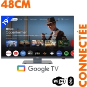Smart TV LED HD 48 cm 19 pouces Google TV ANTARION