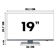 Smart TV LED HD 48 cm 19 pouces Google TV ANTARION