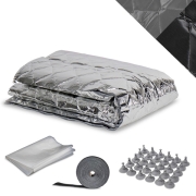 Rideau isolation cabine intrieur universel en KIT