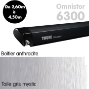 Store Thule 6300 Anthracite de 2m60  4m50 Toile Gris mystic