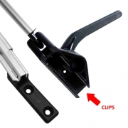 Compas de fenêtre à clipser 280 mm - La paire