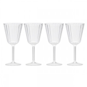 Lot de 4 verres  vin acryliques