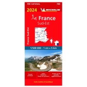 Carte de France Michelin Quart Sud Est 2024