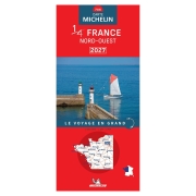 Carte de France Michelin Quart Nord Ouest 2027
