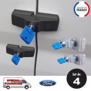 Lot de 4 verrous IMC Noirs et Gris Pack spcial FORD Transit aprs 2014