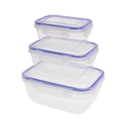 Lot de 3 botes avec couvercles