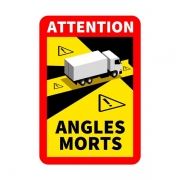 Autocollant Angles-morts OBLIGATOIRE pour vhicules de plus de 3T5 (lot de 3)