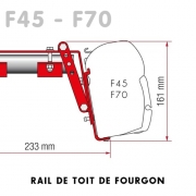 Adaptateur store Fiamma F45 F70 pour rail de toit de fourgon