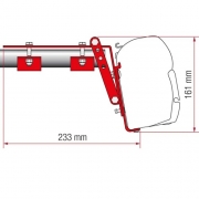 Adaptateur store Fiamma F45 F70 pour rail de toit de fourgon