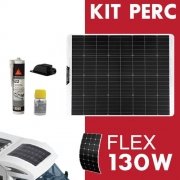 Panneau solaire EZA Semi-Flex PERC 130W + Kit collage OFFERT