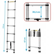 Echelle Alu tlscopique 2M10 LADDY ALCOVE BRUNNER