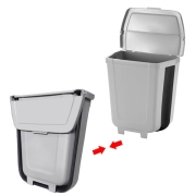 Poubelle pliable 8L PILLAR FOLD AWAY avec couvercle
