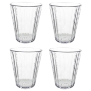 Lot de 4 verres acryliques 25cl