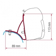 Adaptateur store Fiamma F45S F70 RENAULT Trafic, OPEL Vivaro ou NISSAN Primastar