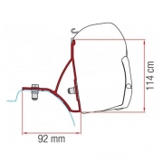 Adaptateur store Fiamma F45S F70 RENAULT Trafic OPEL Vivaro FIAT Talento et NISSAN NV300