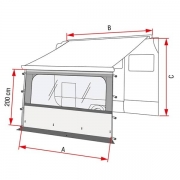 Facade store Fiamma BLOCKER PRO 100