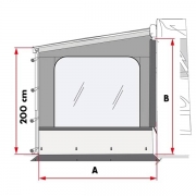 Paroi latrale Fiamma SIDE W PRO VAN pour F45