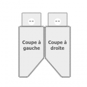 Protge-matelas impermable pour lit de 130 x 190 cm coup  droite