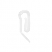 Agrafes plastiques blanches petit modle par 25