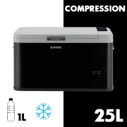 Glacire 25L  compression 12/24V et 230V MESTIC MCC-25 AC/DC