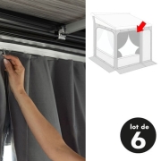 Lot de 6 rideaux FIAMMA Curtains Kit Smoke pour Privacy Room