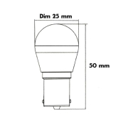 Ampoule LED BA15S 65lm 0,6W