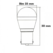 Ampoule LED BA15S 60lm 0W6