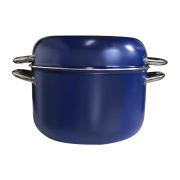 DESTOCKAGE Popote alu XL NAVY 22 cm 8+1 pièces