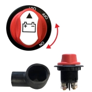 Coupe batterie 12V  cble 100A avec clef avec cache-cbles