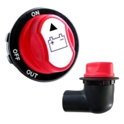 Coupe batterie 12V  cble 100A avec clef avec cache-cbles