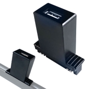 Adaptateur USB 2A pour Rail noir
