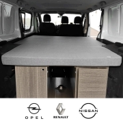 Lit arri�re pour RENAULT Trafic de 2002 � 2021 avec habillage
