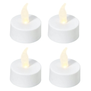 Lot de 4 bougies chauffe-plat  led