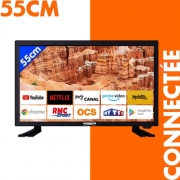 TV HD LED T2 55 cm SMART Antarion Reconditionnée