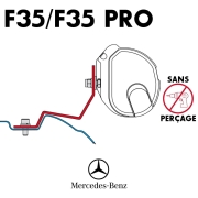 Adaptateur store FIAMMA F35 2m60 pour MERCEDES Viano et VITO
