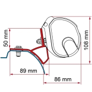 Adaptateur store FIAMMA F35 pour Trafic depuis 2014